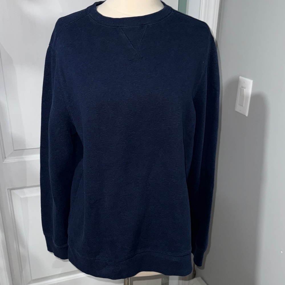 G.H. Bass & Co. Men's Navy Crewneck Pullover